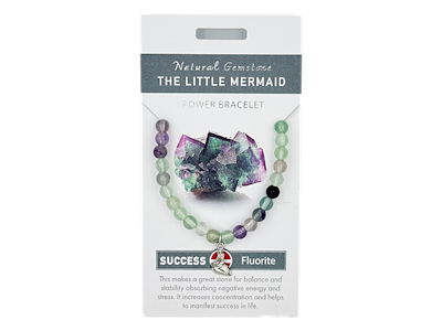 Armbånd Fluorit m/Havfrue