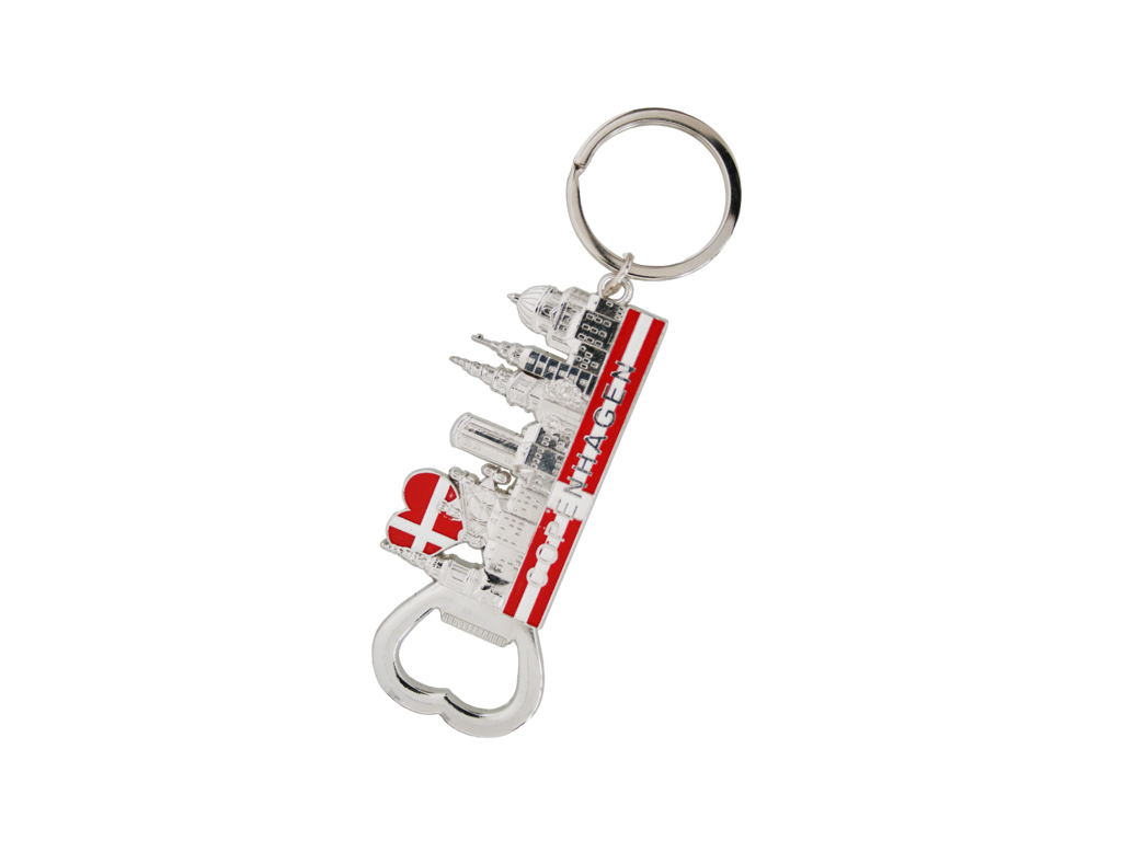 Keyring And Bottle Opener, Copenhagen Towers