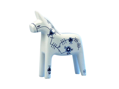 Figurine, Flower Horse 7,5 cm.