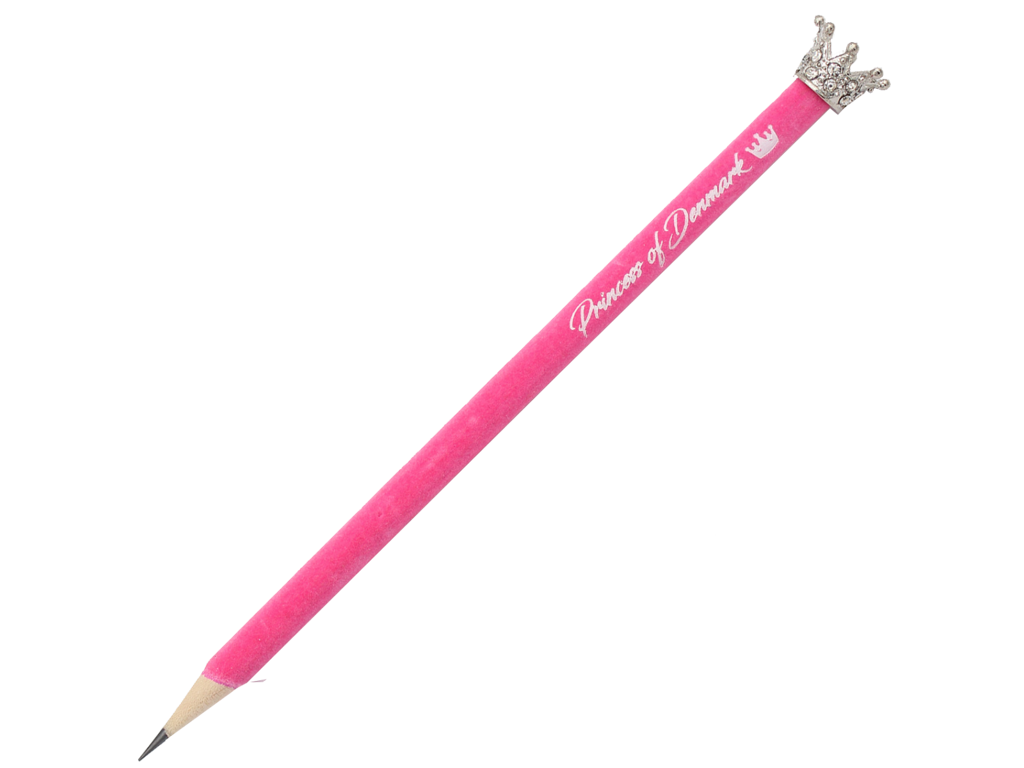 Pencil Princess Silver Crown Pink Velvet