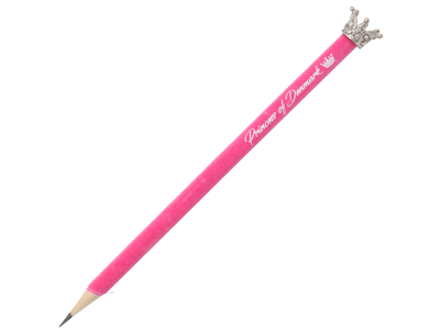 Pencil Princess Silver Crown Pink Velvet