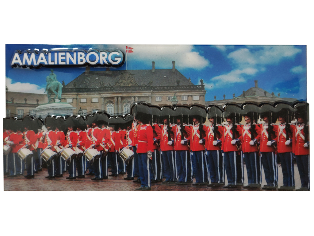 Photo Magnet 3D, Amalienborg Castle MDF/Epoxy