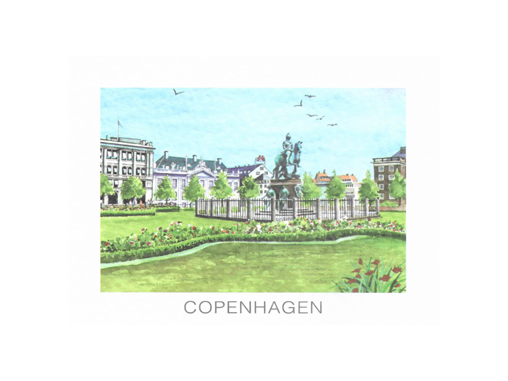 Postcard, Kongens Nytorv, 16,5 x 12 cm.