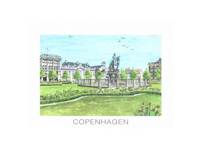 Postcard, Kongens Nytorv, 16,5 x 12 cm.