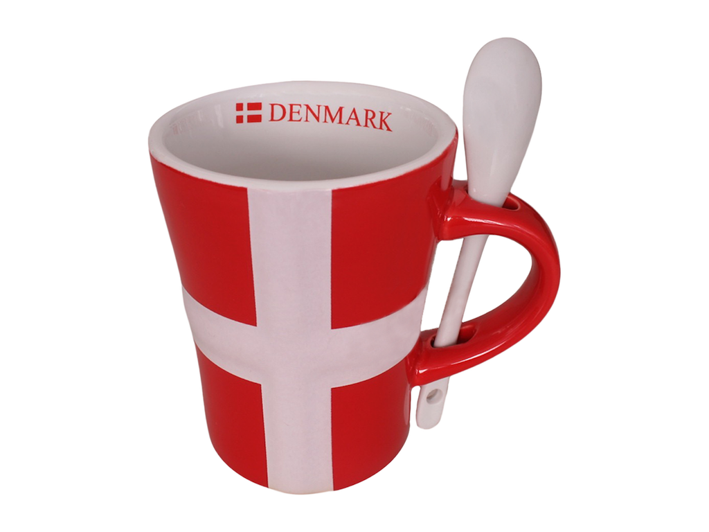 Mug Flag With Spoon Large 3D