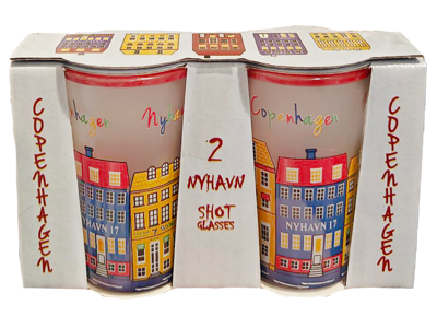 Shotglasses Nyhavn Frosted Multi 2 Pieces