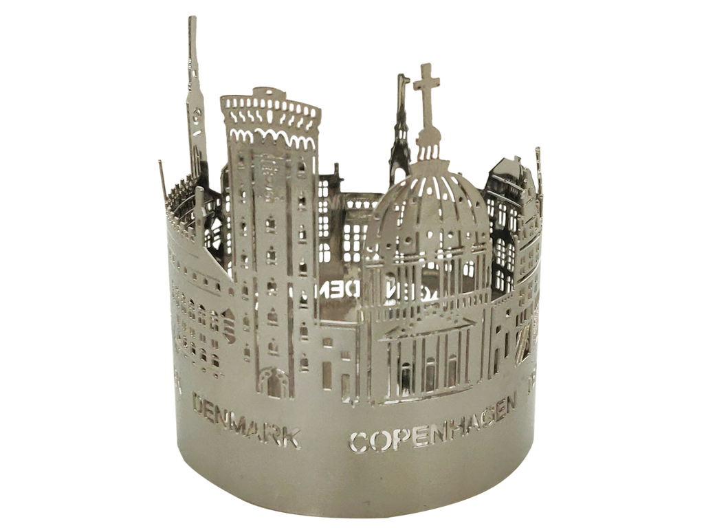 Candle Light Holder Copenhagen Towers Silver