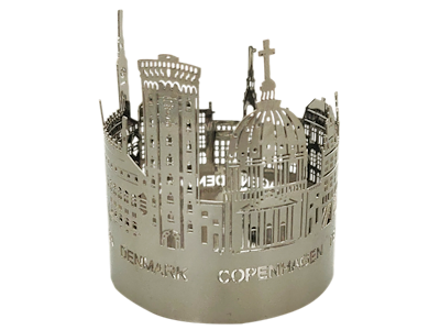 Candle Light Holder Copenhagen Towers Silver