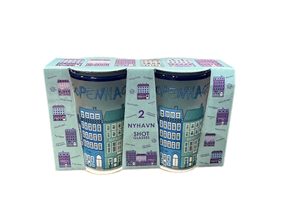 Shotglasses Nyhavn Frosted Blue 2 Pcs.