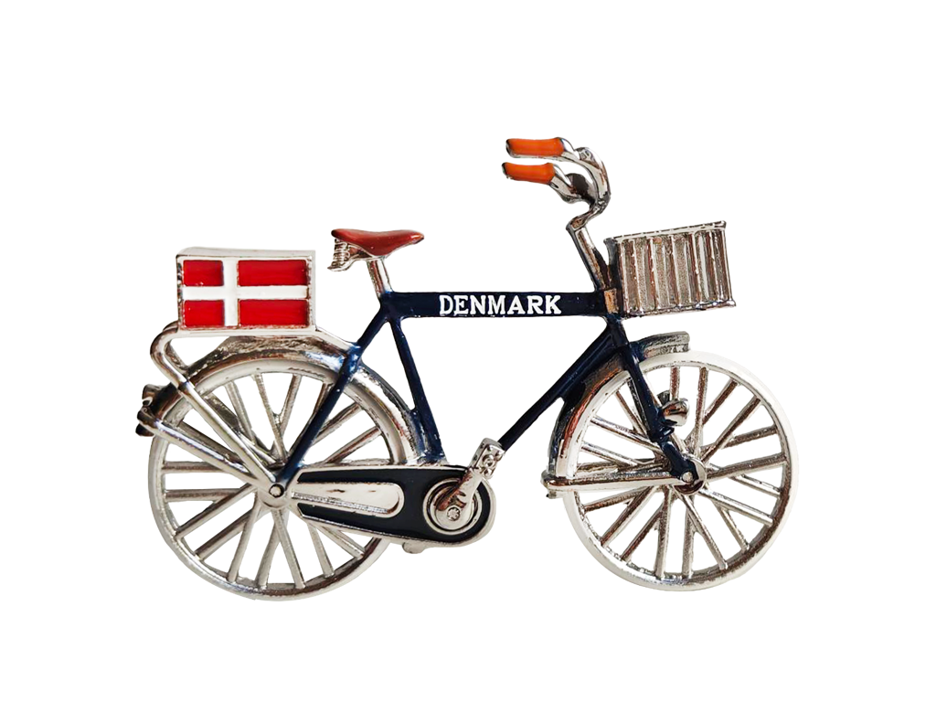 Figurine Bicycle With Rotating Wheels