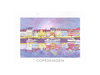 Postcard – Nyhavn Evening, 16.5 x 12 cm