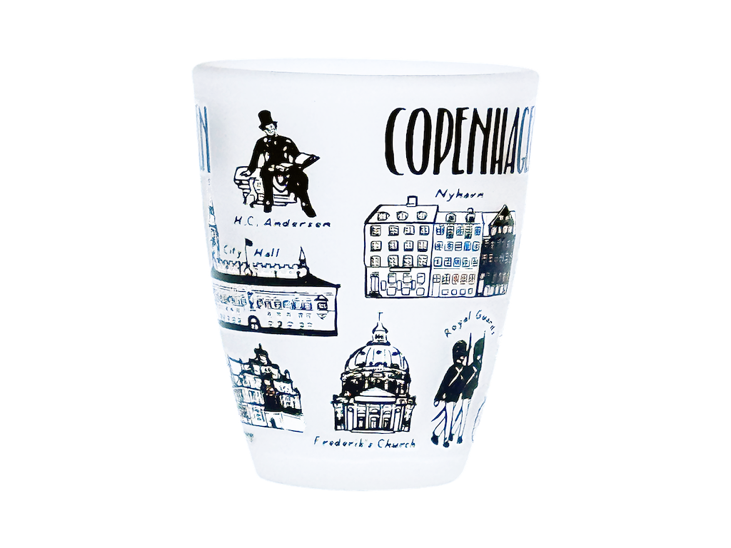 Mini Shotglas Frosted Cph. Buildings