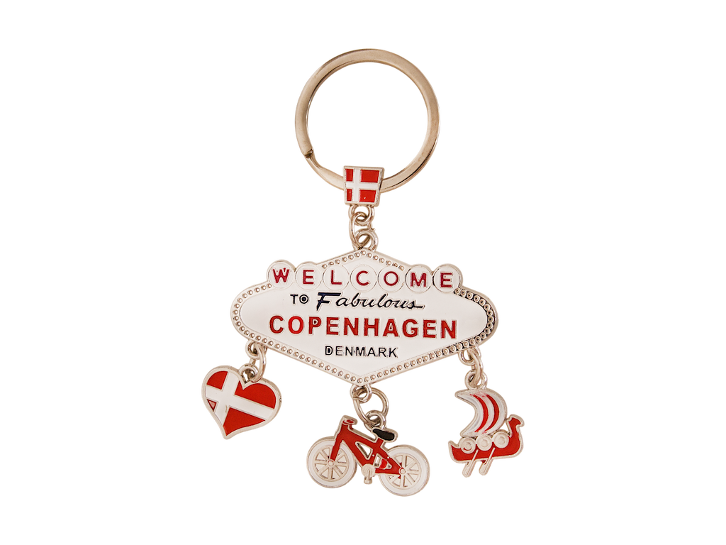 Keyring Fabulous Copenhagen Silver