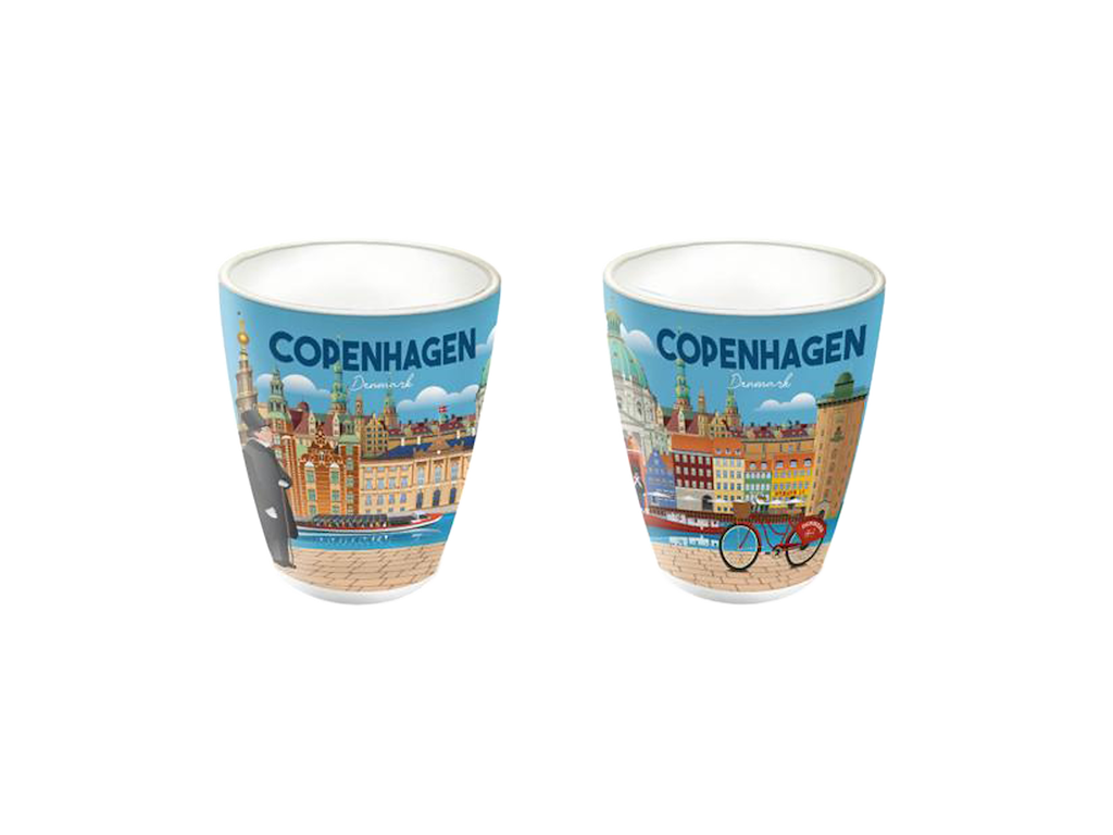 Shotglas, Frosted Bygninger CPH