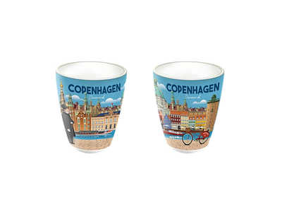 Shotglas, Frosted Bygninger CPH