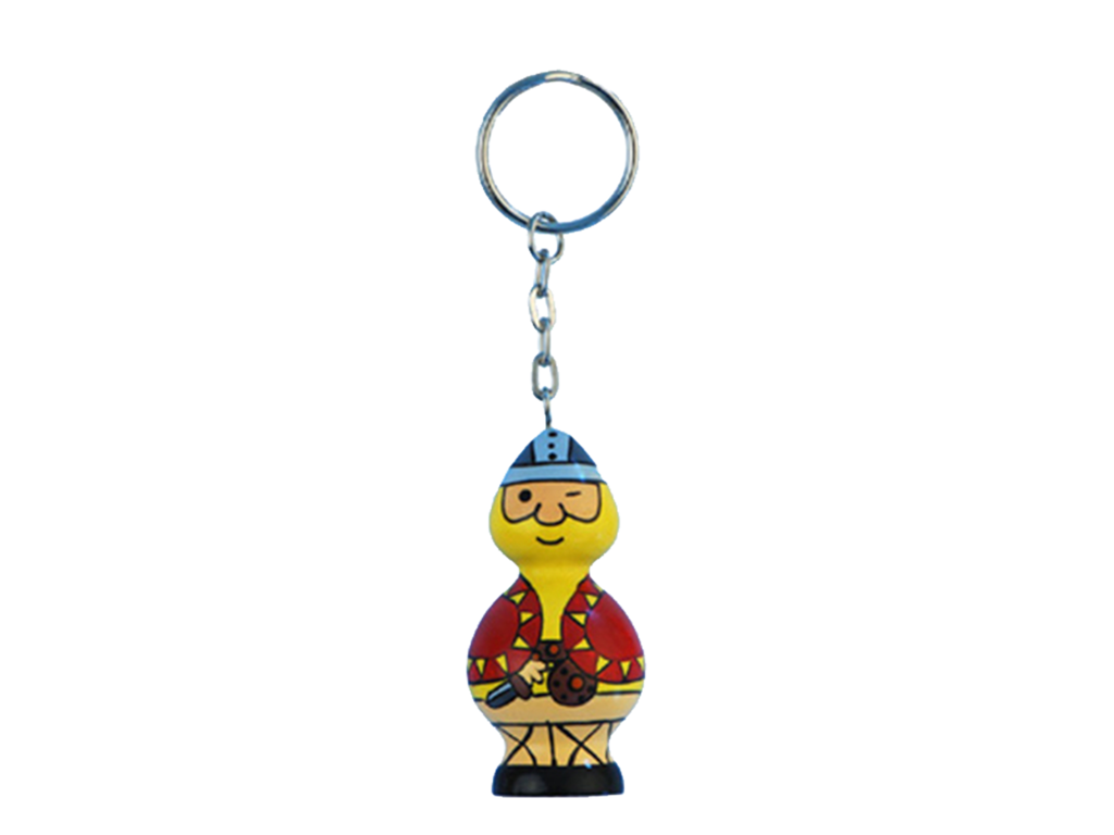 Keyring, Viking Red Round