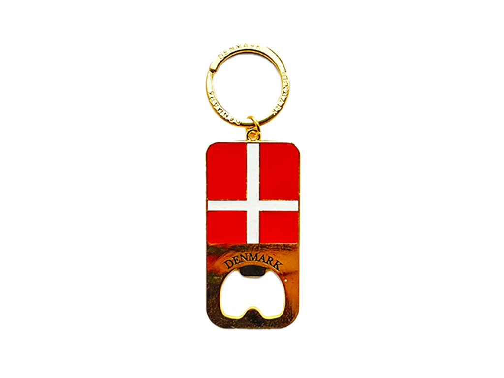 Keyring, DK Flag Gold