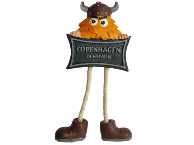 Magnet Angry Viking With Dangling Legs