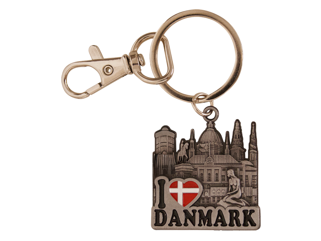 Keyring Towers Of Copenhagen Pewter