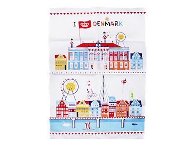 Tea Towel, I Love Denmark