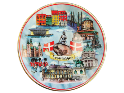 Plate Copenhagen Attractions 11 cm.