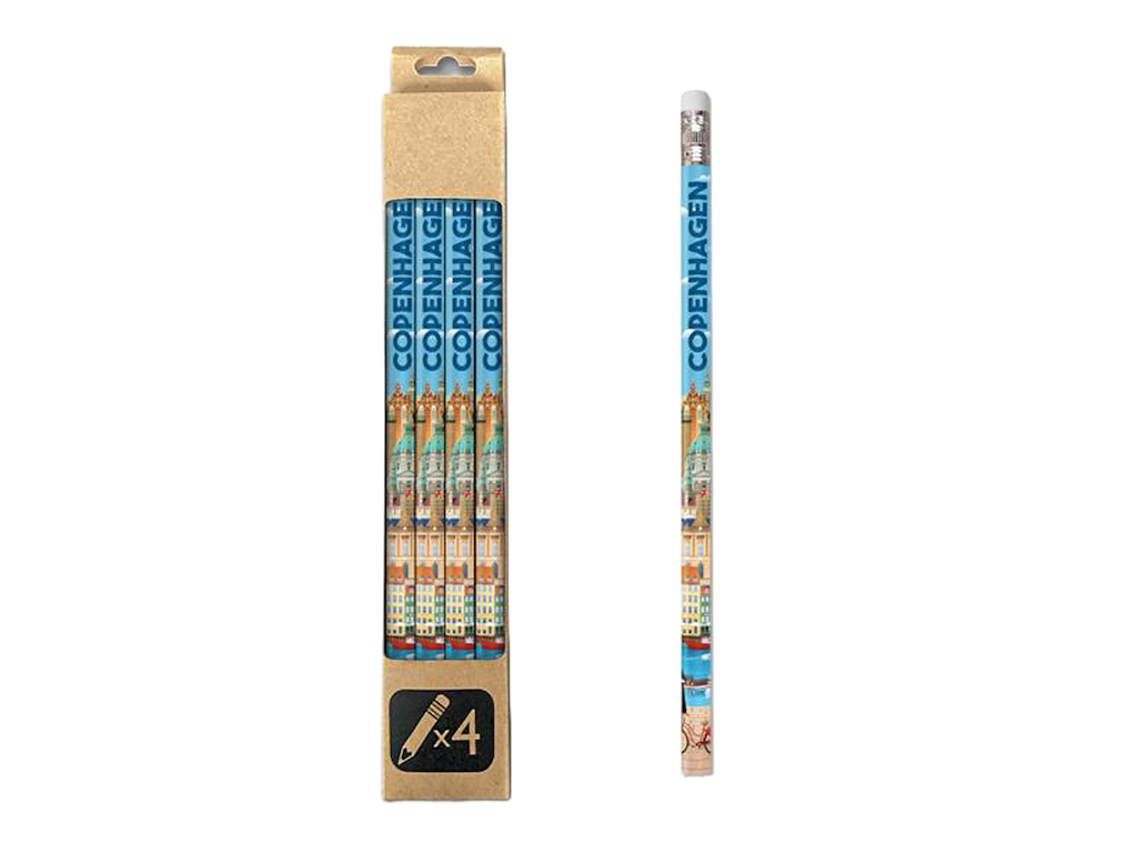 Blyanter 4 pak Bygninger CPH