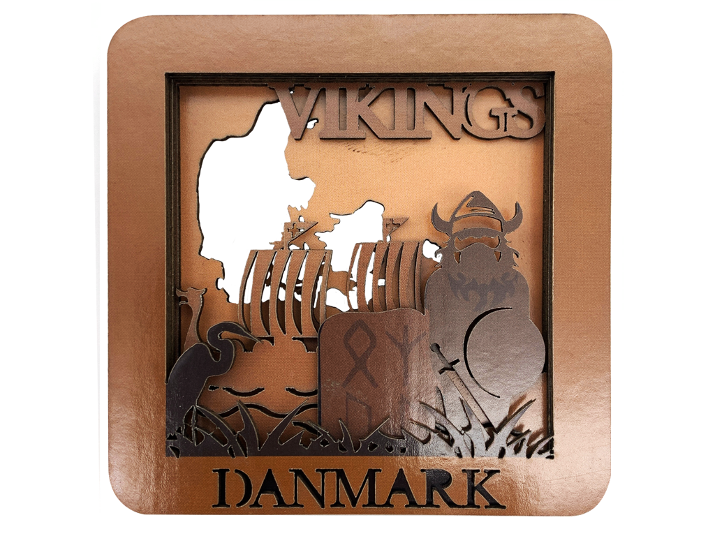 3D Wood Magnet, Vikings