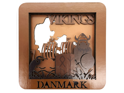3D Wood Magnet, Vikings