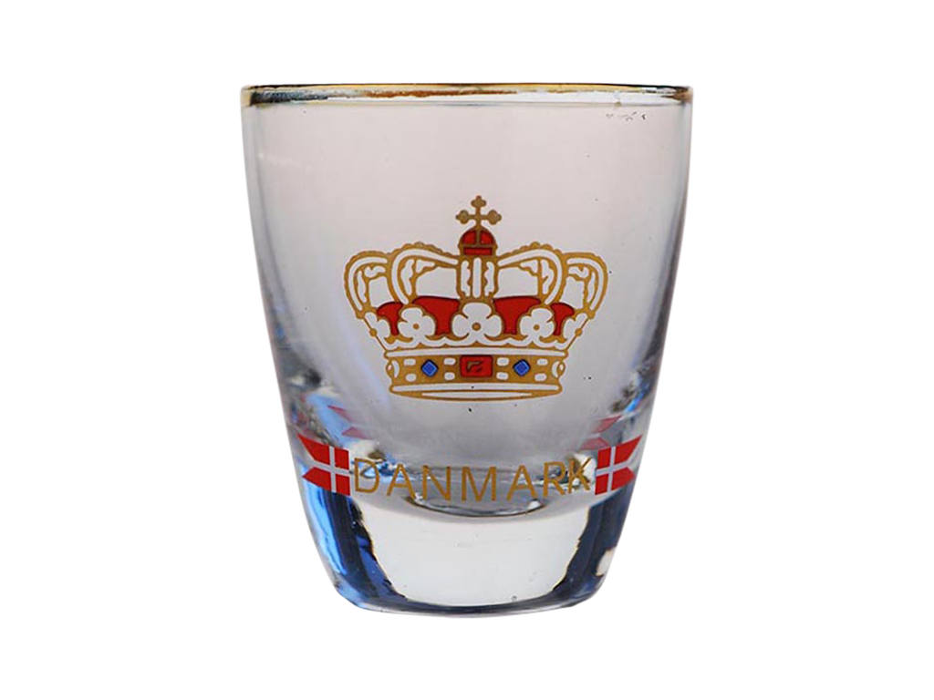 Shotglass Crown And Flag