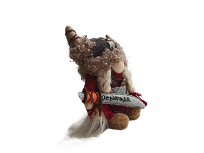 Viking Red Woman With Sword Small