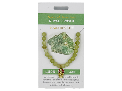 Armbånd Jade m/Krone