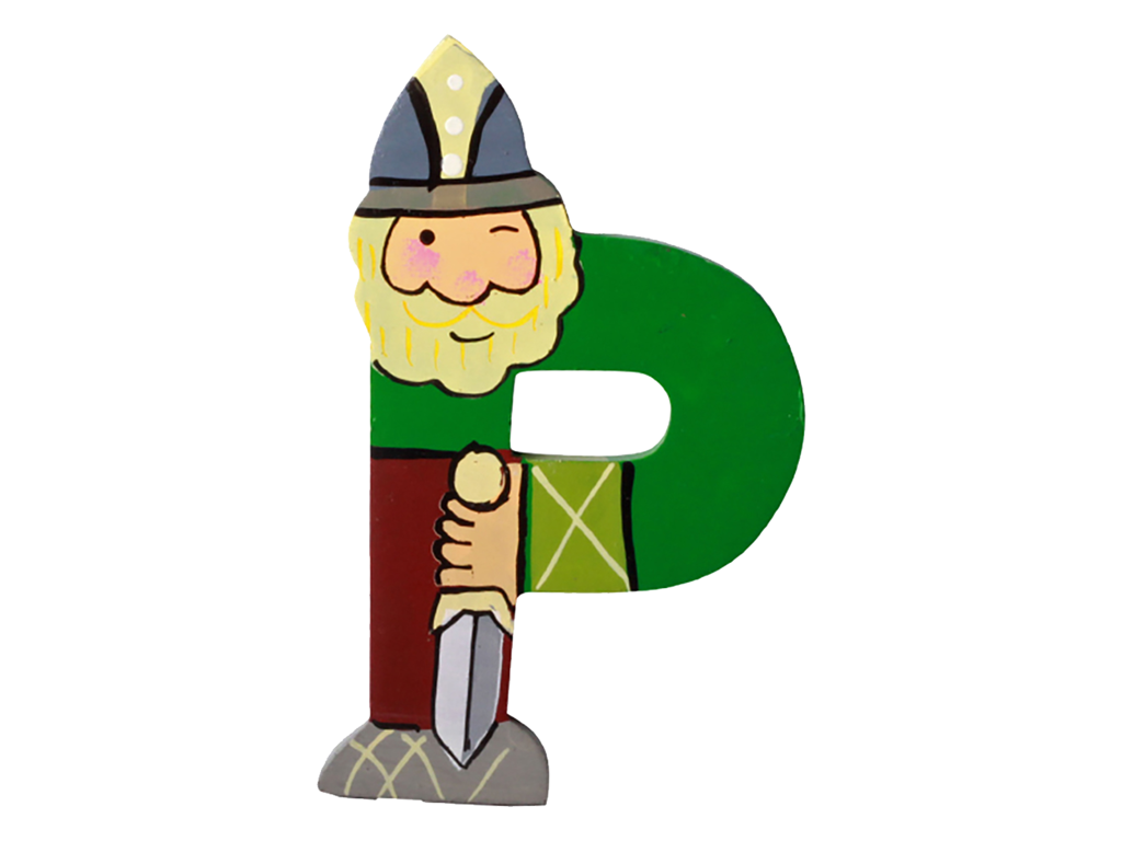 Wooden Letter Viking P