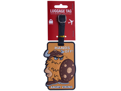 Luggage tag, Angry Viking