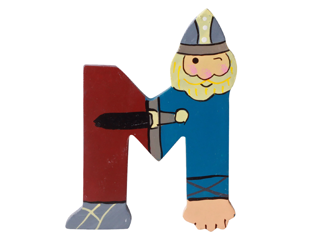 Wooden Letter Viking M