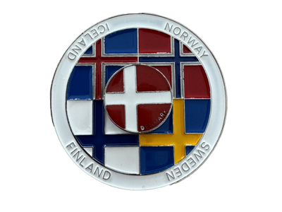 Magnet, Fidget Spinner Nordic Flags