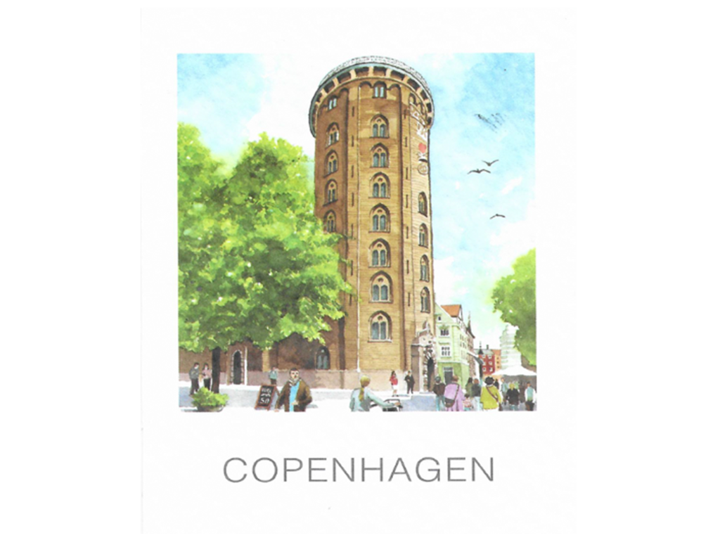 Postcard – Round Tower, 10 x 12 cm