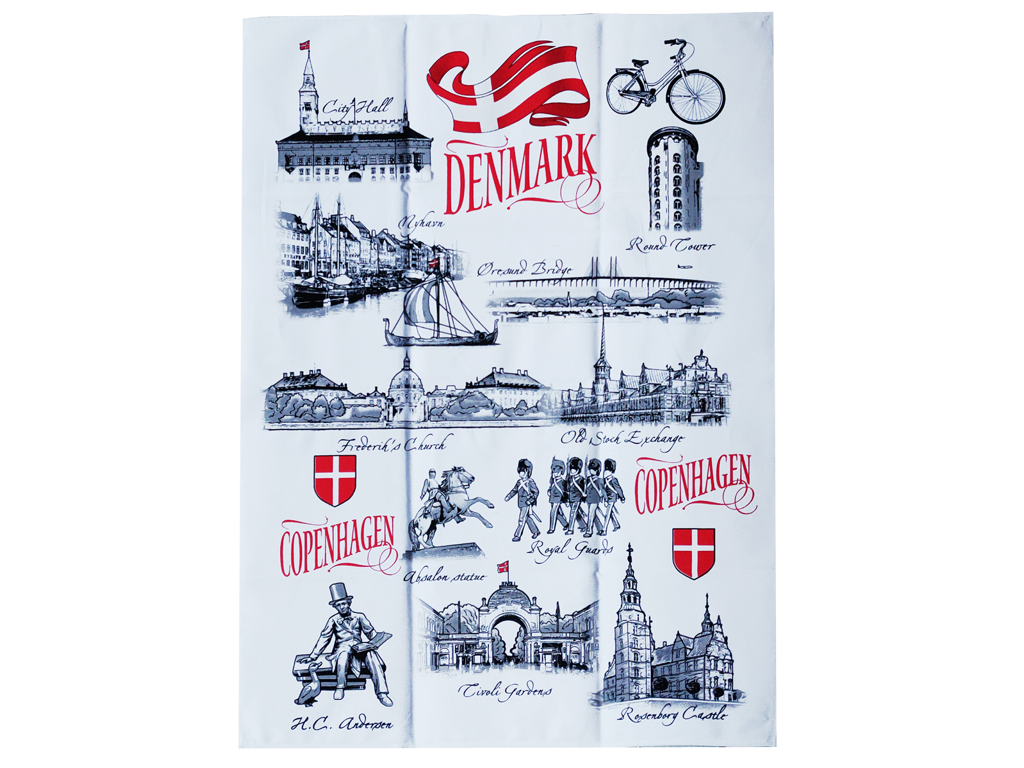 Tea Towel, Black & White