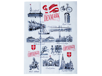 Tea Towel, Black & White