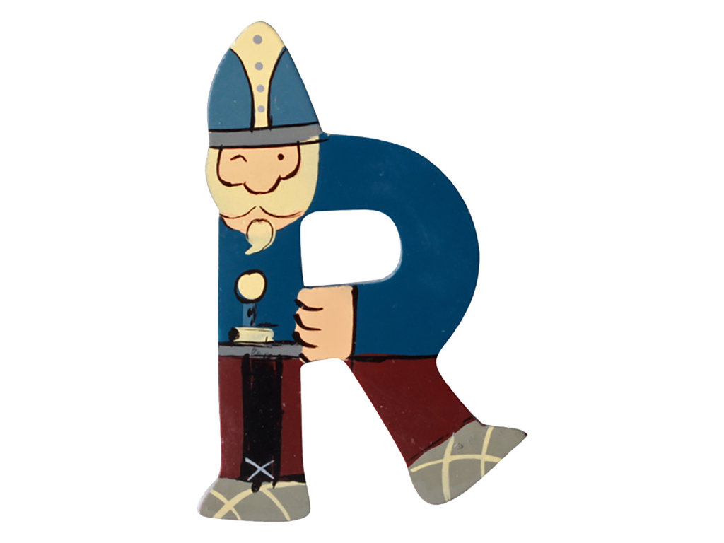 Wooden Letter Viking R