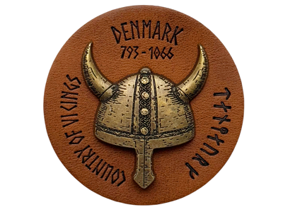 Magnet, Viking Helmet Metal Leather