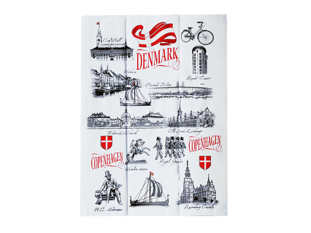 Tea Towel, Black & White