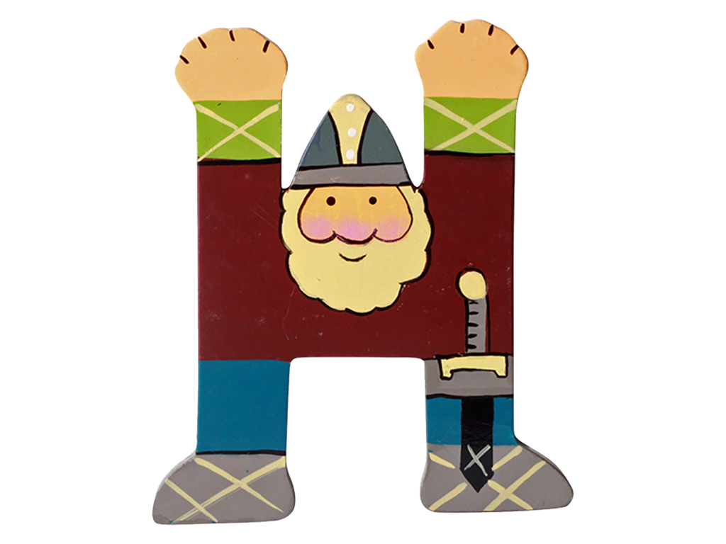 Wooden Letter Viking H