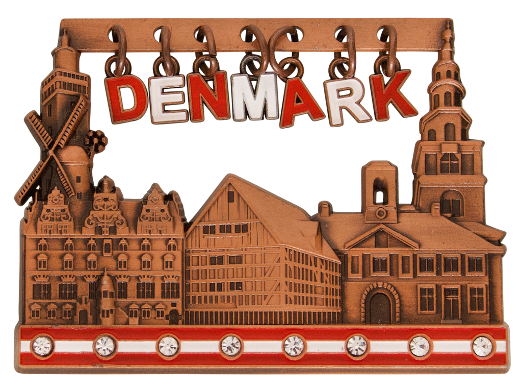 Magnet Hanging Denmark Bronze