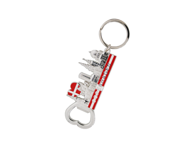 Keyring And Bottle Opener, Copenhagen Towers