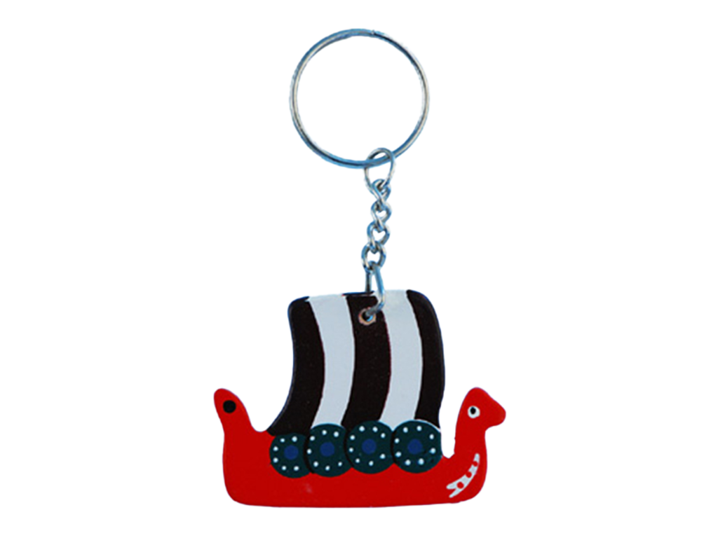 Keyring, Viking Ship Blue