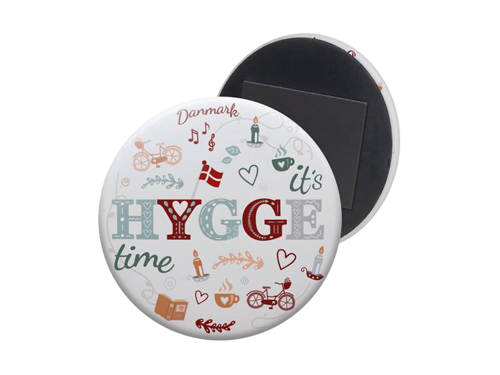 Magnet, Soft Touch Rund Hygge