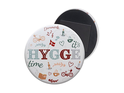 Magnet, Soft Touch Rund Hygge