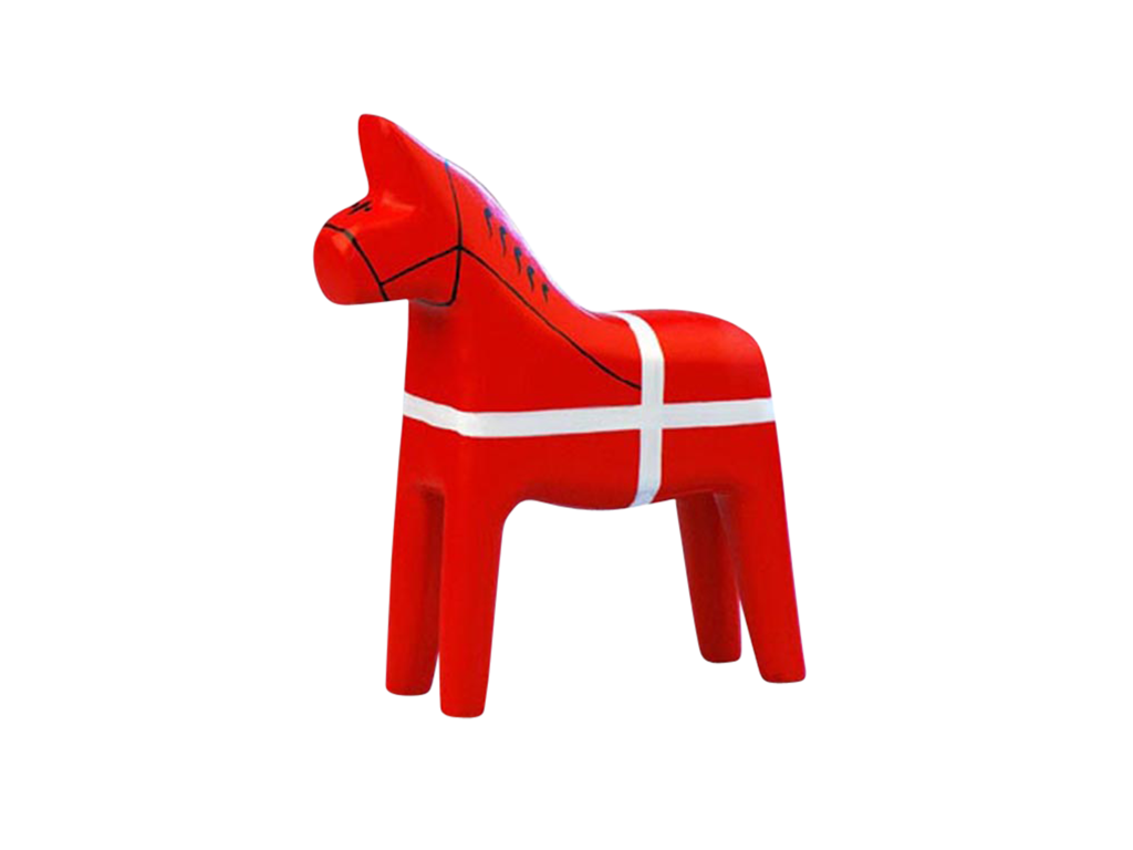 Figurine, Horse Flag 11,5 cm.
