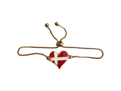 Bracelet Heart Flag Gold