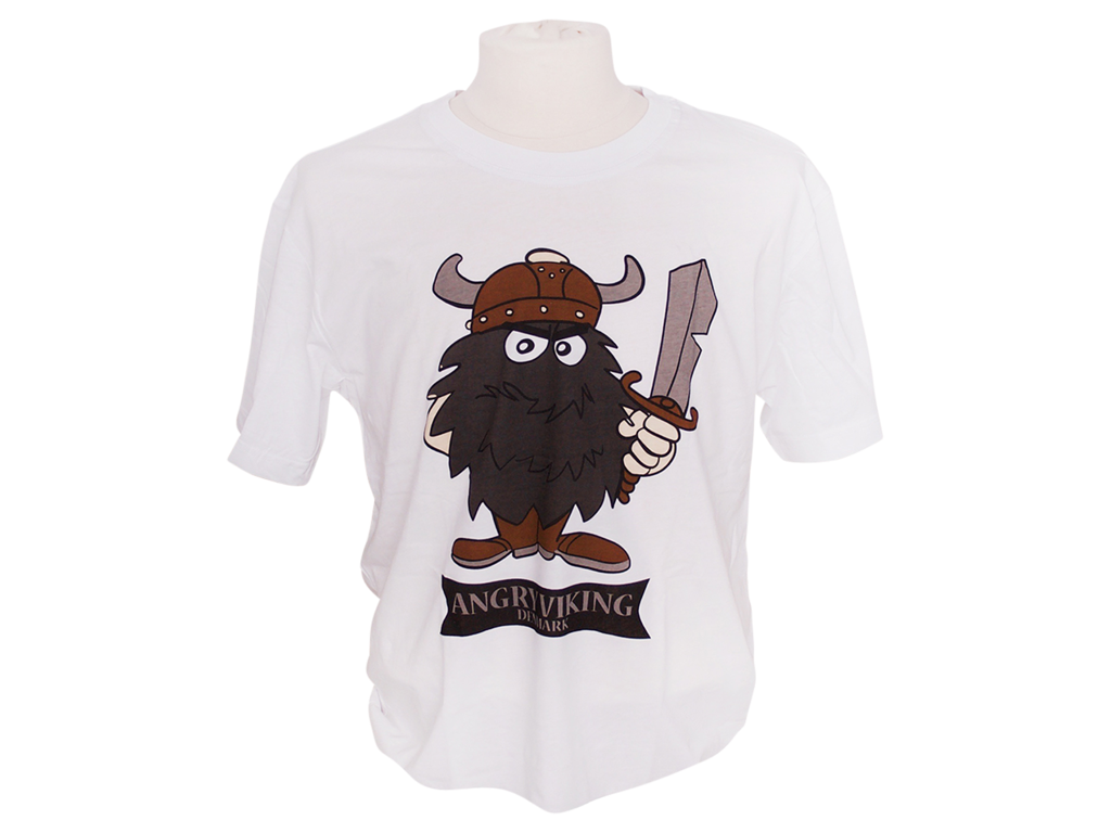T-shirt, Angry Viking, Black